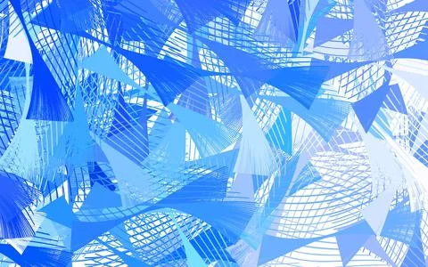 Light BLUE vector pattern with polygonal style. Stock Illustration