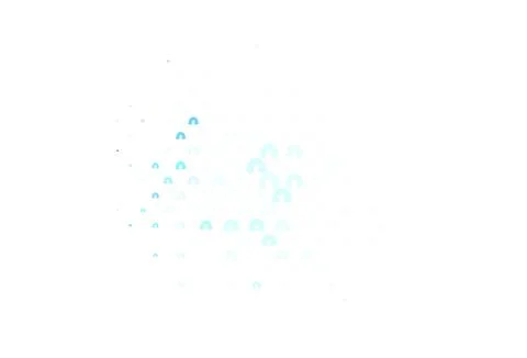 Light BLUE vector pattern with rainbow elements. Stock Illustration