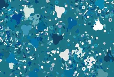 Light BLUE vector pattern with random forms. イラスト素材