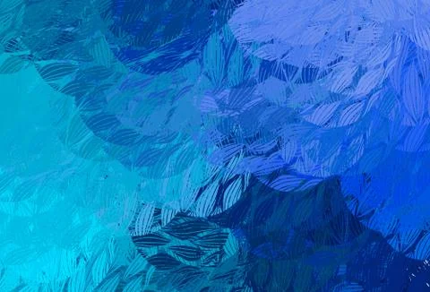 Light BLUE vector pattern with random forms. Stock Illustration
