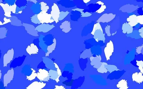 Light BLUE vector pattern with random forms. Stock Illustration
