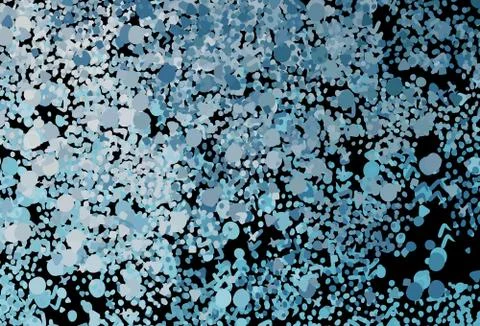 Light BLUE vector pattern with random forms. Illustrazione stock