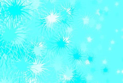 Light BLUE vector pattern with random forms. Illustrazione stock