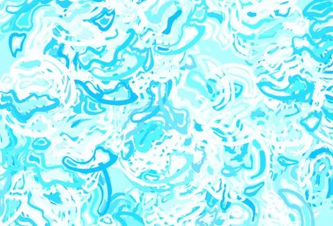 Light BLUE vector pattern with random forms. Illustrazione stock