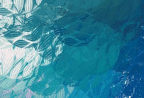 Light BLUE vector pattern with random forms. Illustrazione stock