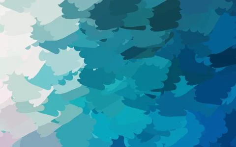 Light BLUE vector pattern with random forms. Illustrazione stock
