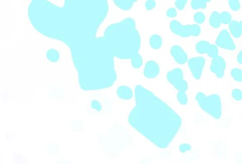 Light BLUE vector pattern with random forms. Stock Illustration