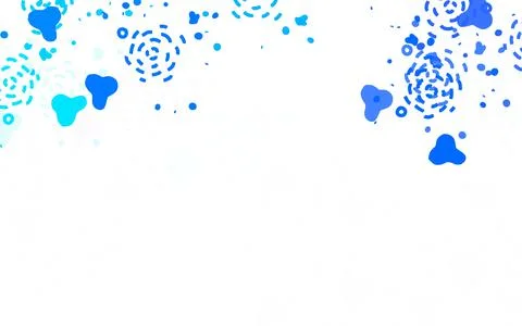 Light BLUE vector pattern with random forms. 库存插图