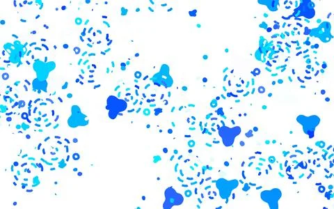 Light BLUE vector pattern with random forms. 库存插图