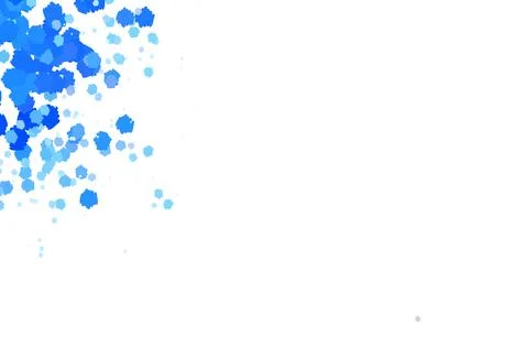 Light BLUE vector pattern with random forms. Stock Illustration
