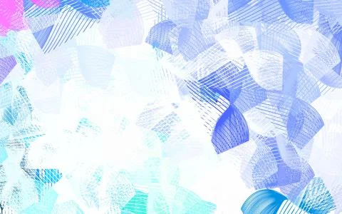 Light BLUE vector pattern with random forms. Stock Illustration