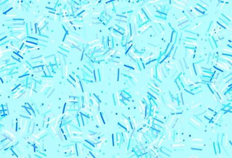 Light BLUE vector pattern with sharp lines, dots. Stock Illustration