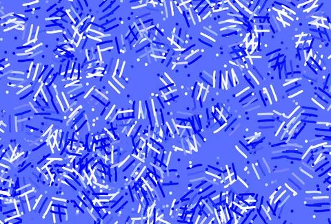 Light BLUE vector pattern with sharp lines, dots. Illustrazione stock
