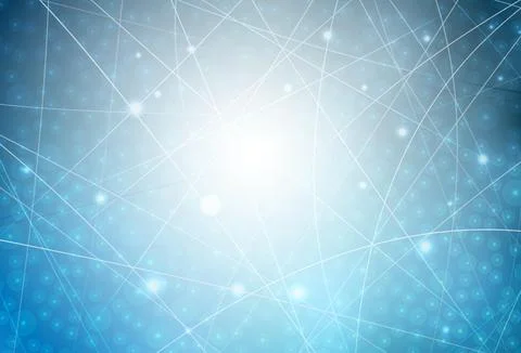 Light BLUE vector pattern with sharp lines. Stock Illustration