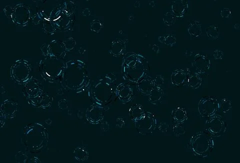 Light BLUE vector pattern with spheres. Stock Illustration