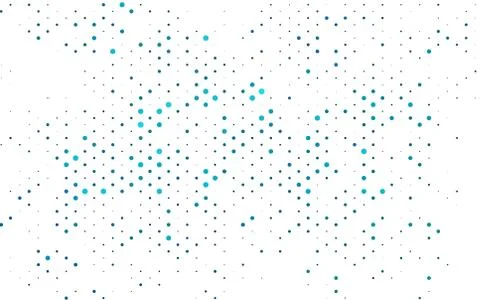 Light BLUE vector pattern with spheres. Illustrazione stock