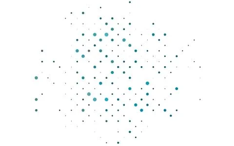 Light BLUE vector pattern with spheres. イラスト素材