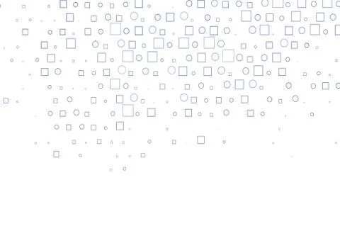 Light BLUE vector pattern with spheres, squares. Stock Illustration