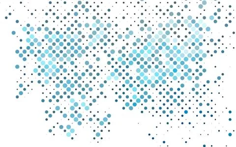 Light BLUE vector pattern with spheres. 스톡 일러스트