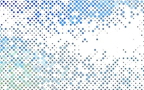 Light BLUE vector pattern with spheres. Stock Illustration