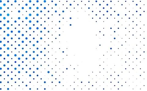 Light BLUE vector pattern with spheres. Stock Illustration