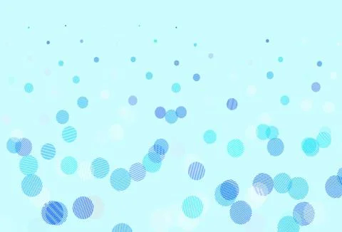 Light BLUE vector pattern with spheres. Stock Illustration