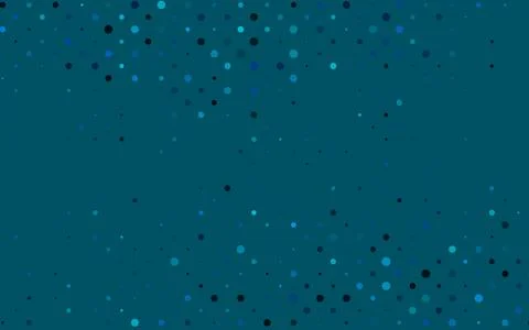 Light BLUE vector pattern with spheres. Stock Illustration