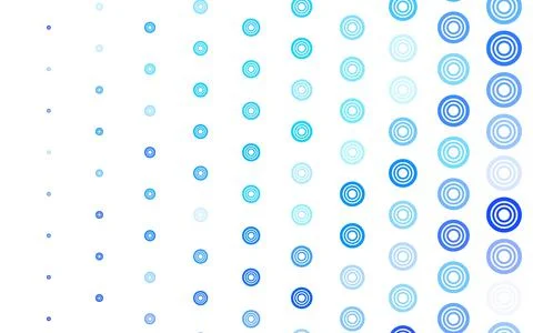 Light BLUE vector pattern with spheres. Stock-Illustration