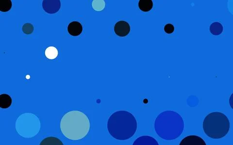 Light BLUE vector pattern with spheres. Stock Illustration