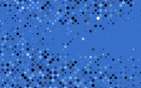 Light BLUE vector pattern with spheres. Stock Illustration
