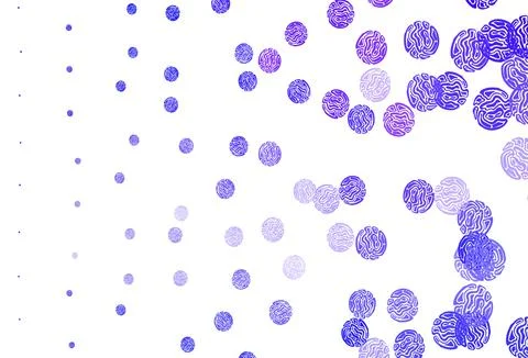 Light BLUE vector pattern with spheres. 스톡 일러스트