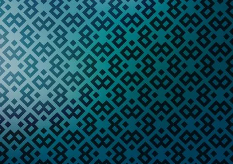 Light BLUE vector pattern in square style. Stock Illustration