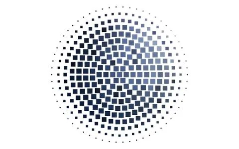 Light BLUE vector pattern in square style. Illustrazione stock