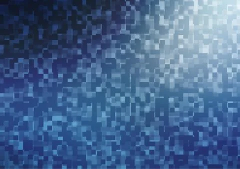 Light BLUE vector pattern in square style. 스톡 일러스트