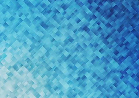 Light BLUE vector pattern in square style. Illustrazione stock