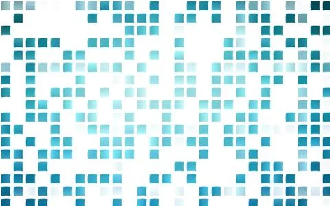 Light BLUE vector pattern in square style. 스톡 일러스트