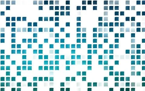 Light BLUE vector pattern in square style. Stock Illustration