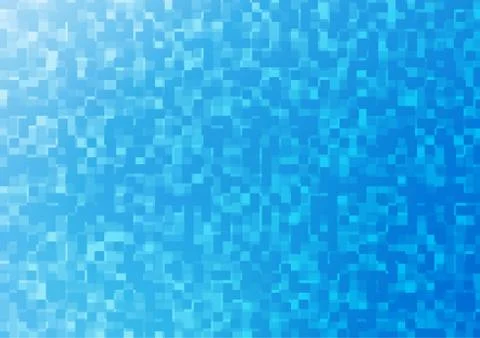 Light BLUE vector pattern in square style. Stock Illustration
