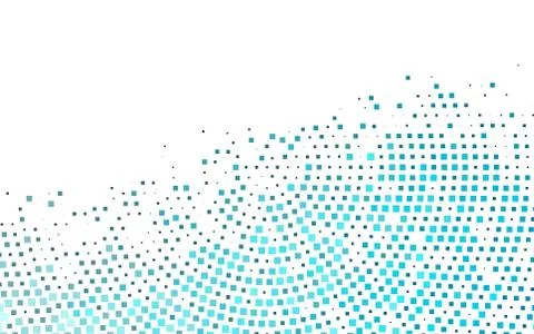 Light BLUE vector pattern in square style. Illustrazione stock