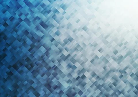 Light BLUE vector pattern in square style. 스톡 일러스트