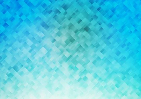 Light BLUE vector pattern in square style. 스톡 일러스트