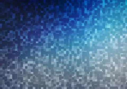 Light BLUE vector pattern in square style. Illustrazione stock