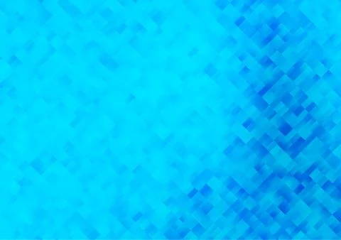 Light BLUE vector pattern in square style. イラスト素材