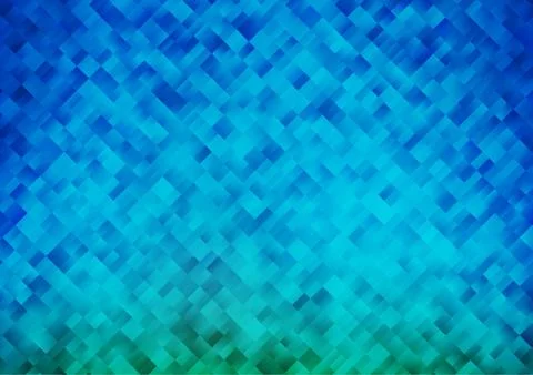 Light BLUE vector pattern in square style. Illustrazione stock