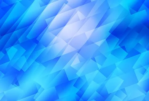 Light BLUE vector pattern in square style. Illustrazione stock