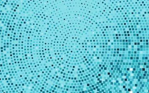 Light BLUE vector pattern in square style. Stock Illustration
