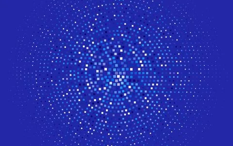 Light BLUE vector pattern in square style. Illustrazione stock