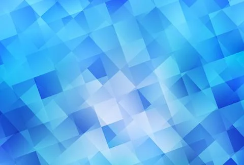 Light BLUE vector pattern in square style. Illustrazione stock