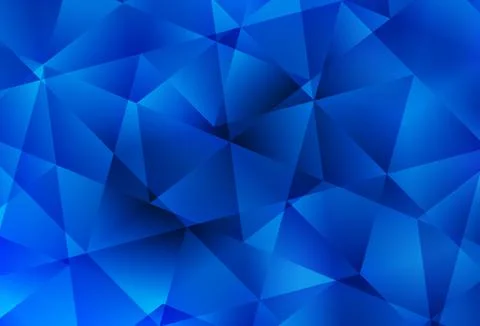 Light BLUE vector polygon abstract background. Stock Illustration