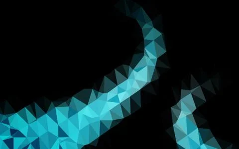 Light BLUE vector polygon abstract backdrop. 스톡 일러스트
